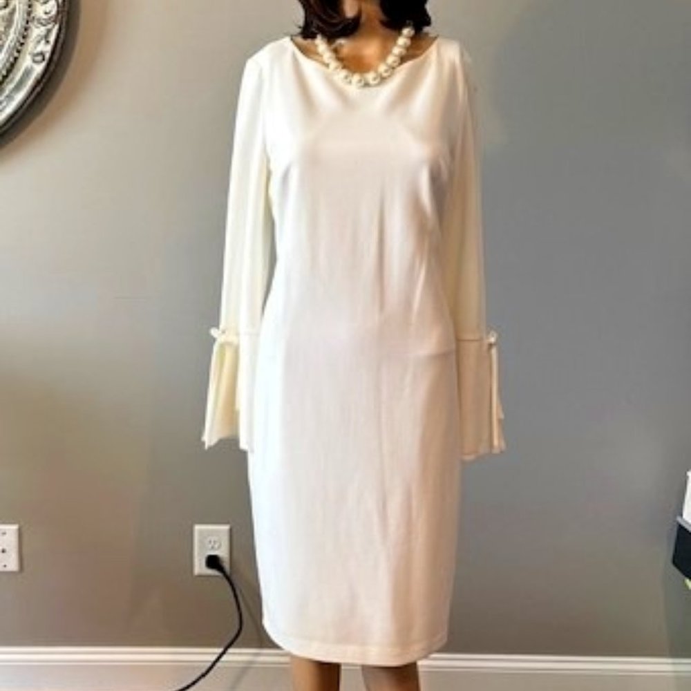 CALVIN KLEIN CREAM DRESS SIZE 12